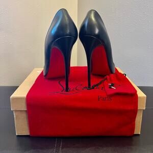 Christian Louboutin “So Kate 120mm” Black Nappa Leather - Size 39